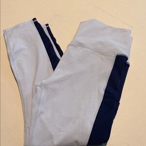 Fabletics Light Blue and Navy leggings